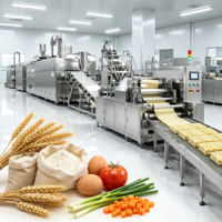 Ligne de production de nouilles instantanées frites à grande échelle, ligne de production continue de nouilles instantanées