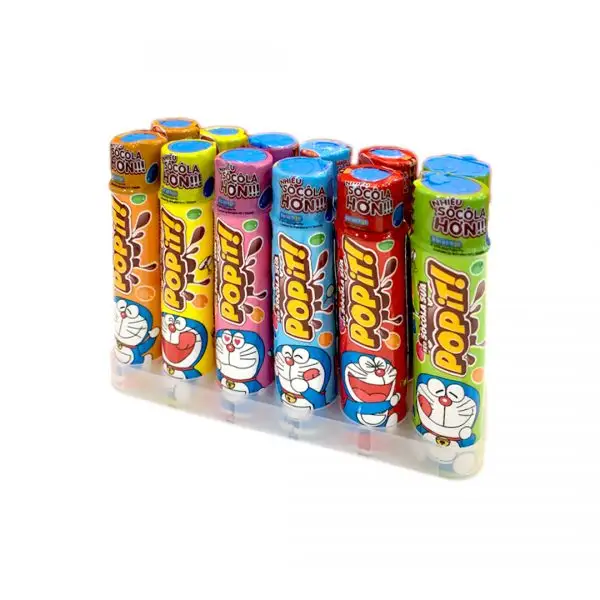 Xuất khẩu Kẹo sô cô la tiêu chuẩn 180g/khay bánh kẹo đầy màu sắc của trẻ em favourite ngọt ngào posit Doraemon Ống