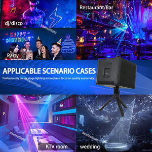 NF Dj Laser Show RGB Animación Texto Luz láser 3W/4W Plug Play Control de aplicación con batería para DJ/KTV Efectos de haz azul y rojo - Product Image 6