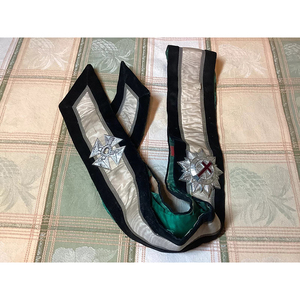 ผ้ากันเปื้อนลายดาวตะวันออกแบบมีสายคาดเอวผ้าเลื่อมสีทองประดับเลื่อมสีทอง - Product Image 2