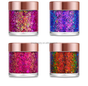 Festivali köpüklü metalik tıknaz Glitter parti yüz vücut çok krom holografik göz farı yanardöner Glitter jel - Product Image 6