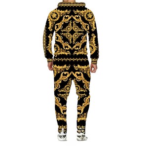 2025 mode sport survêtement 100% coton survêtement hommes survêtements survêtements pour hommes hip hop survêtement - Product Image 4