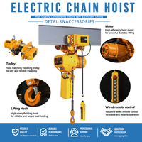 Palans électriques à chaîne 380V triphasés avec chariot motorisé pour la manutention des matériaux en usine, directement de l'usine
