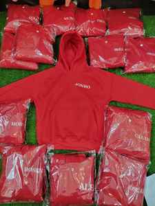 Sudadera con capucha de algodón unisex de alta calidad con logotipo personalizado - Product Image 5