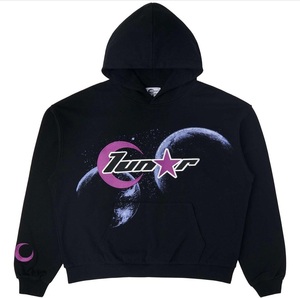 เสื้อฮู้ดผู้ชายทรงหลวมทรงหลวมเสื้อวินเทจแบบสวมศีรษะเสื้อกีฬาแบบถักอบอุ่น - Product Image 2