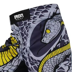 กางเกงขาสั้น MMA สำหรับผู้ชายทำจากผ้าฝ้ายทนทานมีโลโก้แบบกำหนดเองขนาดผู้ใหญ่สำหรับฝึกมวยศิลปะการต่อสู้ - Product Image 6