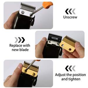 Cuchillas de Repuesto Profesionales para Cortapelos, de Aleación de Titanio y Acero Inoxidable, Eléctricas, con Alimentación USB, Compatibles con EE. UU. - Product Image 3