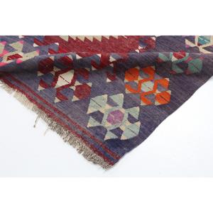 Alfombra Turca Vintage de 5.9x9.2 pies, Alfombra de Lana con Parches Rojos - Product Image 5