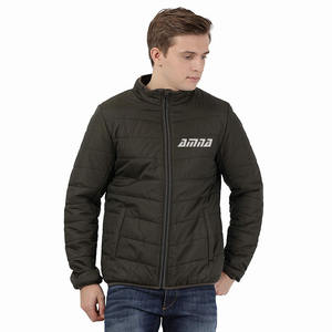 Chaquetas acolchadas para hombre, de la mejor calidad, en Color negro, cuello levantado liso, ropa informal con estilo, chaquetas hinchables para invierno - Product Image 3