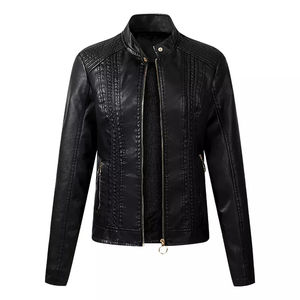 แจ็กเก็ตหนังนิ่มสำหรับผู้ชายมีสไตล์พร้อมดีไซน์โลโก้ตามสั่งเหมาะสำหรับตู้เสื้อผ้าชั้นแบบทันสมัยในฤดูกาลนี้ระบายอากาศ - Product Image 2