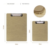 Vente en gros de porte-documents Youda en MDF, format A4, clip à profil bas, surface lisse, coussinets en caoutchouc protecteurs
