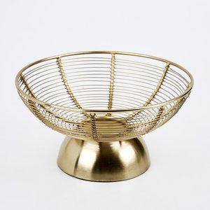 แจกันดอกไม้ลวดโลหะสีทองพร้อมฐานสำหรับตกแต่งโต๊ะในบ้านและงานแต่งงานดีไซน์ใหม่ล่าสุด - Product Image 1