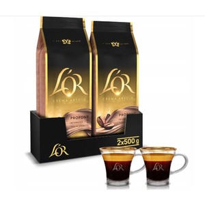 Top vente 500g L'OR Crema Classique grains de café qualité supérieure rôti goût équilibré parfait pour les Machines à expresso bureau - Product Image 1