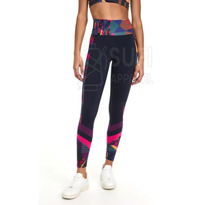 Activewear Women <b>High</b> <b>Waist</b> Knitted <b>Leggings</b> Bulk Supply Seamless Custom Logo Quick Dry Breathable Streetwear - Product Image 1