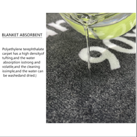 Tapis de bienvenue extérieur en nylon coupé sur mesure, fabriqué à la machine, avec insert en caoutchouc pour voiture