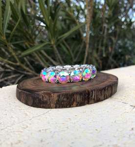 สร้อยข้อมือพลอยเทียมทำด้วยมือแวววาวเป็นของขวัญสำหรับสร้อยข้อมือแฟชั่นหรูหราของเธอ - Product Image 1