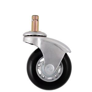 Roulettes noires pour meubles, roulettes pivotantes de 2 pouces pour usage intérieur et extérieur - Product Image 1