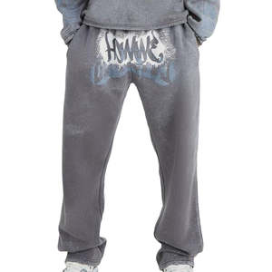 ชุดวอร์มกางเกงซับเหงื่อผ้าคอตตอนเฟรนช์เทอร์รี่พิมพ์ลายสกรีนคุณภาพระดับพรีเมียมชุด500แกรมผู้ผลิต OEM - Product Image 3