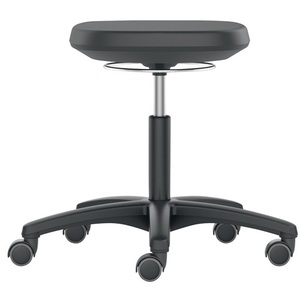 Taburete Giratorio Labsit Castor con Espuma Integral, Altura de Asiento Ajustable de 450-650 mm para Hospitales-BIMOS - Product Image 1