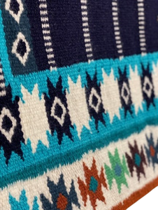 Manta de sillín de caballo occidental duradera Diseño de lana cómodo para uso ecuestre diario Polialgodón para Rancho de equitación de sendero largo - Product Image 2