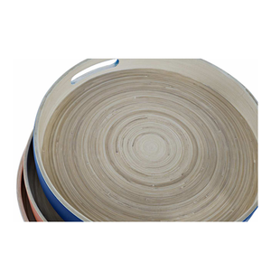 Nouvelle couleur à la mode plateau de fruits en bambou filé écologique plateau de service unique ustensiles de cuisine pour les fêtes en gros du Vietnam - Product Image 2