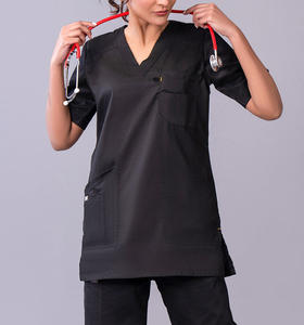 Uniformes de Enfermería para Hospital, Traje de Trabajo Elástico de Verano, Mono de Spandex, Traje de Trabajo Personalizado Unisex - Product Image 4