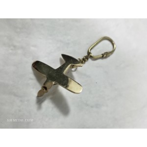 Porte-clés Avion Vintage en Laiton Antique 25mm, Alliage Métal et Bois, Breloque Voyage Aventure, Porte-clés Métalliques Tendance - Product Image 5