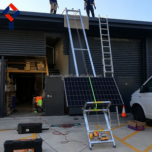 Electric Wire Rope <b>Hoist</b> 200kg Capacity 220V Aluminum Construction Single Rail Ladder Lift for Building Use - Product Image 6