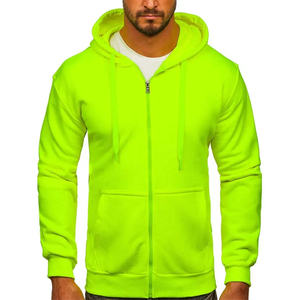 Sudadera con Capucha de Alta Calidad con Cierre Completo para Hombre, Logotipo Personalizado, Felpa de Algodón Grueso, Prendas Básicas de Algodón Mezclado, Ropa Unisex de Invierno - Product Image 3