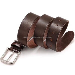 Remium-cinturón informal de cuero para hombre, cinturón de moda para vaqueros en todos los tamaños personalizados con hebilla de níquel antioxidante extraíble - Product Image 6