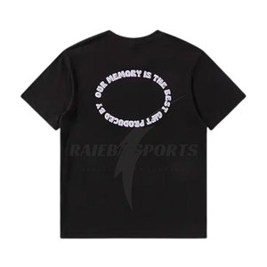 Venta directa de fábrica Hombres Puff Impreso 100% Camisetas de algodón Peso ligero de gran tamaño Secado rápido Transpirable Manga corta - Product Image 2