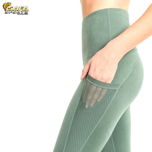 Haute qualité dames Gym Legging pantalon femmes décontracté sport serré Legging respirant sans couture techniques taille moyenne en gros - Product Image 5