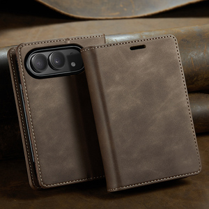 Funda de piel sintética tipo cartera con tapa para iPhone Duo, cierre magnético, soporte, ranuras para tarjetas, a prueba de golpes, venta al por mayor - Product Image 2