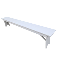 Banc pliant en bois massif ferme rustique style vintage pour usage commercial restaurant hôtel meubles de mariage