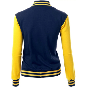 Nueva Chaqueta Varsity Personalizada Acolchada con Cuero Genuino y Parche de Logotipo Personalizado para Hombre y Mujer - Product Image 2