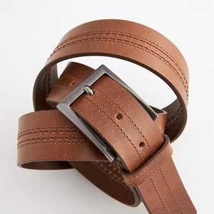 Cinturón de Cuero Genuino de la Mejor Calidad para Uso Formal e Informal con Hebilla de Aleación Duradera, Longitud Personalizada, Hecho en India - Product Image 1