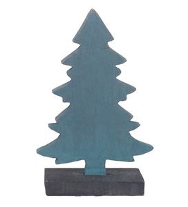DECORACIÓN DE NAVIDAD ESCULTURA DE ÁRBOL TRIANGULAR DE MADERA PARA DECORACIÓN DE NAVIDAD ADORNO DE MESA DE MADERA PARA SALA DE ESTAR - Product Image 1