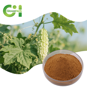 Poudre d'extrait de melon amer de qualité alimentaire 10% saponines 10:1 20:1 supplément à base de plantes de Momordica Charantia L emballé dans un tambour - Product Image 1