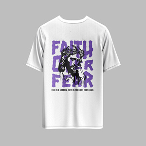 เสื้อยืดผ้าฝ้าย100% โอเวอร์ไซส์ทรงโอเวอร์ไซส์สำหรับผู้ชายเสื้อยืดออกแบบโลโก้ด้วยผ้าเจอร์ซีย์ - Product Image 1