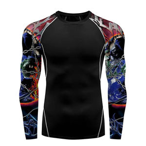 เสื้อยืดรัดรูปแขนสั้นสำหรับผู้ชายเสื้อออกกำลังกายแห้งเร็วสำหรับฝึกออกกำลังกาย - Product Image 2