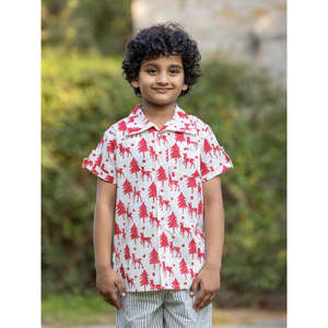 Camisa Casual de Algodón Orgánico con Estampado de Dove - Product Image 1