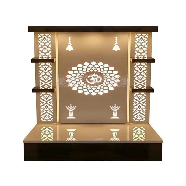 Devyom De Madeira Templo Branco Para Casa Mais Recente Design Indiano Hindu Para Puja Quarto Novo Design Esculpido À Mão Moderno Home Temple