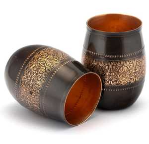 ขวดน้ำทำมือ100% ทองแดงบริสุทธิ์งานตกแต่งโบราณสำหรับวิถีชีวิตที่มีสุขภาพดีและประโยชน์ดีท็อกซ์ - Product Image 2