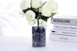 Chips de piedras preciosas de sodalita azul pulida al por mayor, cristal Natural para la fabricación de joyas y otras artesanías de cristal con fines curativos - Product Image 4