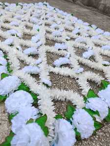 Toldo de Flores para Boda India, Entrada Nupcial, Chadar Phoolo Ki Chadar, Accesorio Floral para Boda, Carpa de Flores para Novias Pakistaníes - Product Image 4