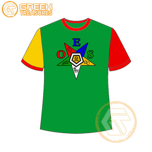 T-shirt Ordre de l'étoile de l'Est en gros Vêtements en jersey de coton T-shirt OES respirant de haute qualité Vêtements grecs pour femmes - Product Image 5