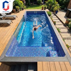 Piscina Elevada de Fibra de Vidrio Personalizada para Exteriores Residenciales con Sistema de Calefacción y Filtrado - Product Image 1