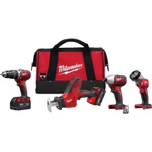 ชุดเครื่องมือไร้สาย Milwaukee 2695-24 M18 18 โวลต์ ลิเธียมไอออน บรัชเลส 4 ชิ้น ของแท้ใหม่ พร้อมจัดส่งฟรี - Product Image 4