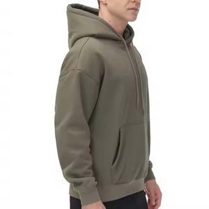 Venta al por mayor Otoño Invierno Casual Sportswear en blanco Oversize Pullover Hoodies Plus Size French Terry 430gsm Unisex Cotton Hoodies - Product Image 3