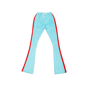 กางเกงวิ่งขากระบอกสีดำสำหรับชายและหญิง,มีกระเป๋าข้างและลายทางสำหรับผู้ชายและผู้หญิง - Product Image 3